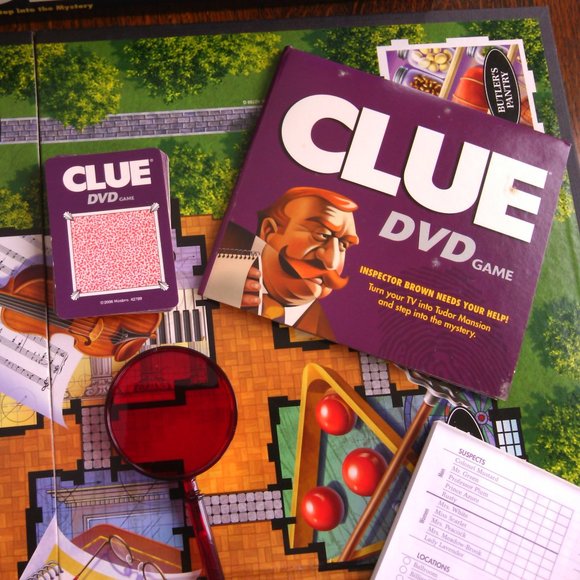 Clue DVD board game Inspector Brown deduction murder-mystery interactive DVD's - Picture 6 of 16